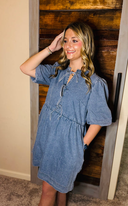 Barefoot Blue Jean Night Mini Dress