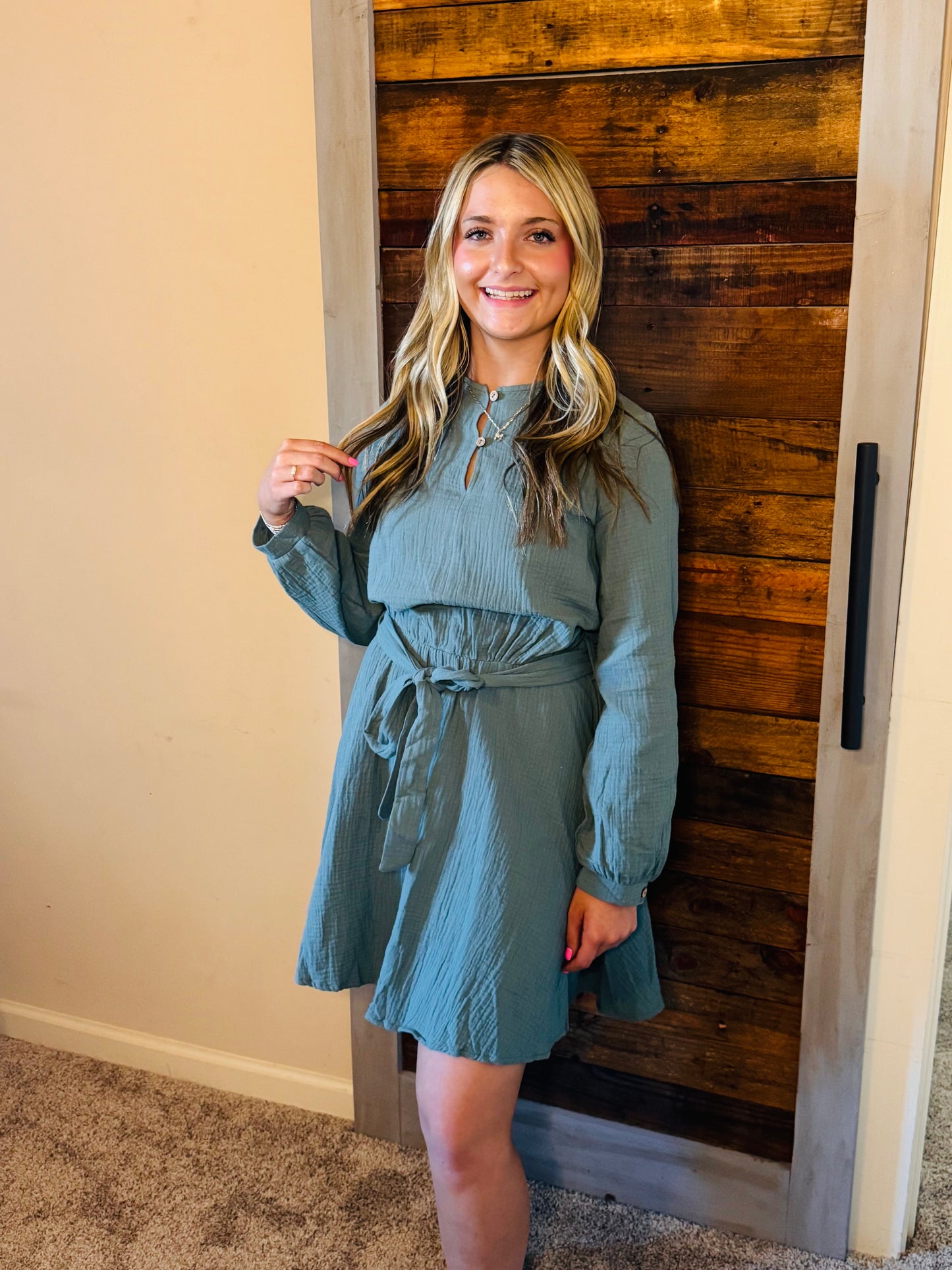 Classy Sage Green dress