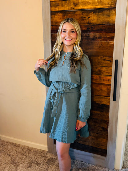 Classy Sage Green dress